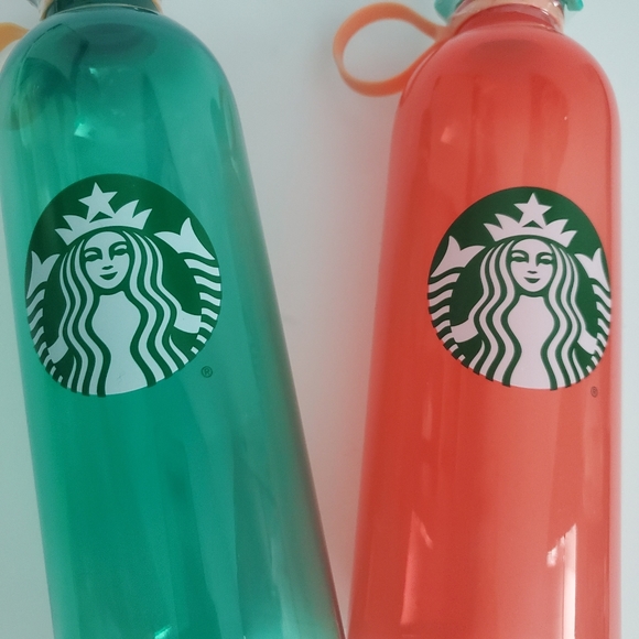 Starbucks Dining Starbucks Summer Plastic Water Bottle Set Of 2